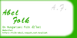 abel folk business card